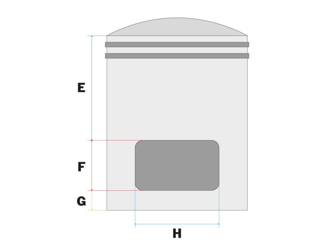 Piston 70cc 45mm pin 12 Tomos A35 Alukit / Athena AJH single piston ring (45x1 B) product